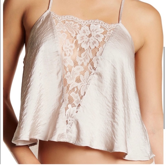 Free People Tops - Intimately free people satin lace Jones Cami tank top